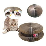 Arranhador Mágico Gato Brinquedo Papelão Dobrável Bola Guizo