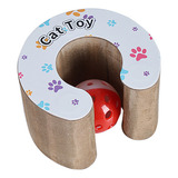 Arranhador Mágico Gato Brinquedo Papelão Dobrável Bola Guizo