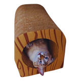 Arranhador Para Gatos Túnel Toca Casinha Papelão Reciclável
