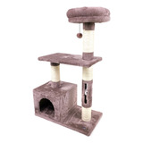 Arranhador Torre De Gato De Luxo Com Casa Cama E Brinquedos Mighor