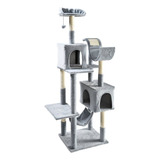 Arranhador Torre De Gato Grande De Luxo Com Casas Camas Rede