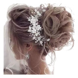 Arranjo Cabelo Coroa Noiva Dama Princesa Penteados Tiara