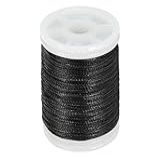 Arrccholiy Fio Para Servir Corda Arco Arco 120 Jardas -110 M- Para Arco Recurvo Composto Amarrar Peep Sights Nocks- Preto