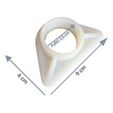 Arruela Em Nylon Para Fixação De Misturador Tramontina Acabamento Mate Cor Branco