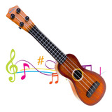 Art Brink Brinquedo Violao Ukulele Infantil Acustico De Nylon Marrom Cor Marrom escuro
