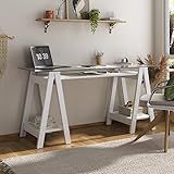 Artany Mesa Cristal Com Tampo De Vidro De 8 Mm Branco L 150 X P 60 X A 75 Cm