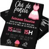 Arte Digital Convite Chá De Cozinha Panela Avental