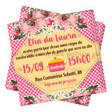 Arte Digital Convite Chá De Cozinha Panela Florido