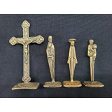 Arte Sacra Lote Crucifixo E Imagens Nossa Senhora Frade