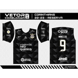 Arte Vetor Camisa Corinthian.s 2022-2023 Timão 