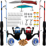 Artigos De Pesca Pescaria Completa 2 Vara 2 Molinete E Itens