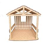 Artpical Casinha Presépio Decoração Natal Manjedoura Mdf 32 5cm