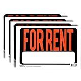 ArtSkills Placas Para Alugar Pacote Com 4 Unidades Plástico De Estireno Resistente Ao Clima 30 5 X 20 3 Cm Placas De Aluguel Para Casas Apartamentos Empresas