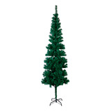 Arvore De Natal Slim Fina 210cm Pinheiro Verde 450 Galhos