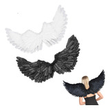Asa Anjo Negro Fantasia Carnaval Halloween Cosplay 80cm