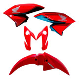 Asa Tanque Titan 160 2022 Paralama Bananinha Vermelho Perol