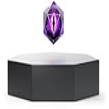 Ascendice - Floating Dice For D-D -Purple Dragon Eye - Matte Black Base-