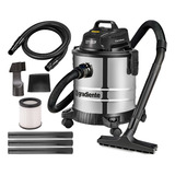 Aspirador De Pó E Água Inox Multiuso Com Soprador 20l 1200w 220v Turbo Vac Pgac200 Gradiente