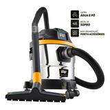 Aspirador De Pó E Água Wap Gtw Inox 15 Barril 1700w 6 5 Litros Amarelo E Preto 220v