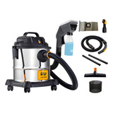 Aspirador De Pó E Água Wap Gtw Inox 20 1600w Com Bico Extrator 127v