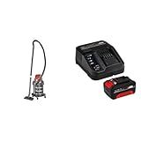 Aspirador De Po E Liquido A Bat Tc Vc 18 20 Li So E 1 Kit Carregador Bivolt Com Bateria 18v 4 0ah Vermelho Preto