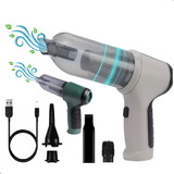 Aspirador De Pó Mini Soprador 3em1 Usb Portatil Recarregável