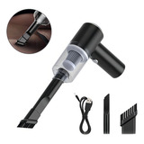 Aspirador De Pó Portatil Mini Aspirador Automotivo Bivolt Usb Aspirador Potentete Recarregável Cor Preto Mini Soprador Multifunções
