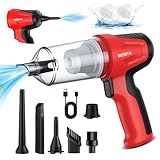 Aspirador De Pó Portátil Sopro Aspiração E Bombeamento Mini Aspirador De Pó 4 Em 1 Aspirador De Pó Sem Fio 12000Pa Alta Potência De 180 W Com Motor Sem Escovas E Tipo C Para Carro Sala De Estar