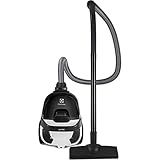 Aspirador De Pó Sem Saco Electrolux Potente 1400W Silencioso Compacto Bocal Estofados Cabo Retratil Controle Velocidade LIT31 Preto Branco 127V