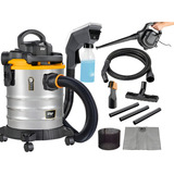 Aspirador E Soprador De Pó E Água Wap Gtw Inox 25 2000w 25 Litros Amarelo preto Bico Bocal Extratora 220v