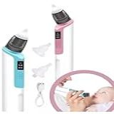 Aspirador Nasal Elétrico Para Bebês Duas Cores Cabo USB Incluído