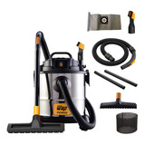 Aspirador Pó E Água Wap Gtw Inox Com Soprador 20 Litros 1600w 160mbar Preto E Amarelo 110v