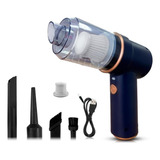 Aspirador Portátil 120w Automotivo Potente Recarregável Casa Cor Azul Bivolt