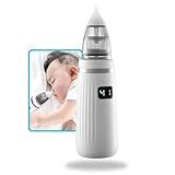 Aspirador Sugador Nasal Bebê Elétrico Limpeza Nariz Ouvido Recarregável USB Higienizador Catarro Meleca Cera Branco Único