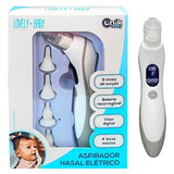 Aspirador Sugador Nasal Níveis Sucção Elétrico Bebê Visor Mt Cor Branco