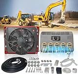 Aspligo Ar Condicionado De Trator De Caminhão Elétrico 12V 6500 BTU Unidade De Ar Condicionado Dividido Automotivo 12 V AC Para Caminhão- Trailer- Veículo De Engenharia- Escavadeira- Empilhadeira