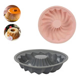 assadeira forma pudim silicone antiaderente