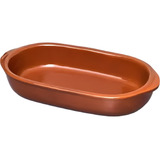 Assadeira Oval V m N 000 Med 21 X11 X 4 5 350 Ml Cod 1800