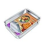 Assadeira Retangular Luxo 02 Fosca Alumínio Fortaleza Polido