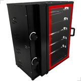 Assador Gás Glp 05 Espetos Rotativo Elétrica Bancada Bivolt Cor Preto 127v E 220v