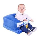 Assento De Bebê Sentar Cadeirinha Apoio Confortável Infantil Azul 