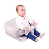 Assento De Bebê Sentar Cadeirinha Apoio Confortável Infantil Cinza 
