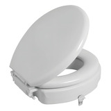 Assento Elevaçao Almofadado Tampa Oval Astra Com Trava 7 5cm