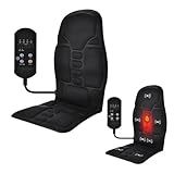 Assento Massageador Eletrico Aquecimento Relaxante Controle Carro Poltrona Cadeira Pescoço Costas Lombar Ombro Alivia Dor Tensao