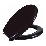 Assento Privada Almofadado Tampa Vaso Sanitário Oval Astra Preto