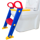 Assento Redutor Infantil Escadinha Vaso Sanitário Lorben Cor Azul amarelo vermelho