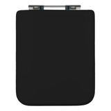 Assento Sanitário Incepa Square Preto Tampa De Vaso Mdf Sicmol