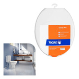 Assento Sanitário Max Branco Tigre Oval Anatômico