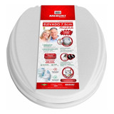 Assento Sanitário Mebuki Almofadado Elevado 7 5 Almofadado De Plástico Branco