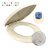 Assento Tampa Vaso Oval Almofadado Várias Cores Astra Color